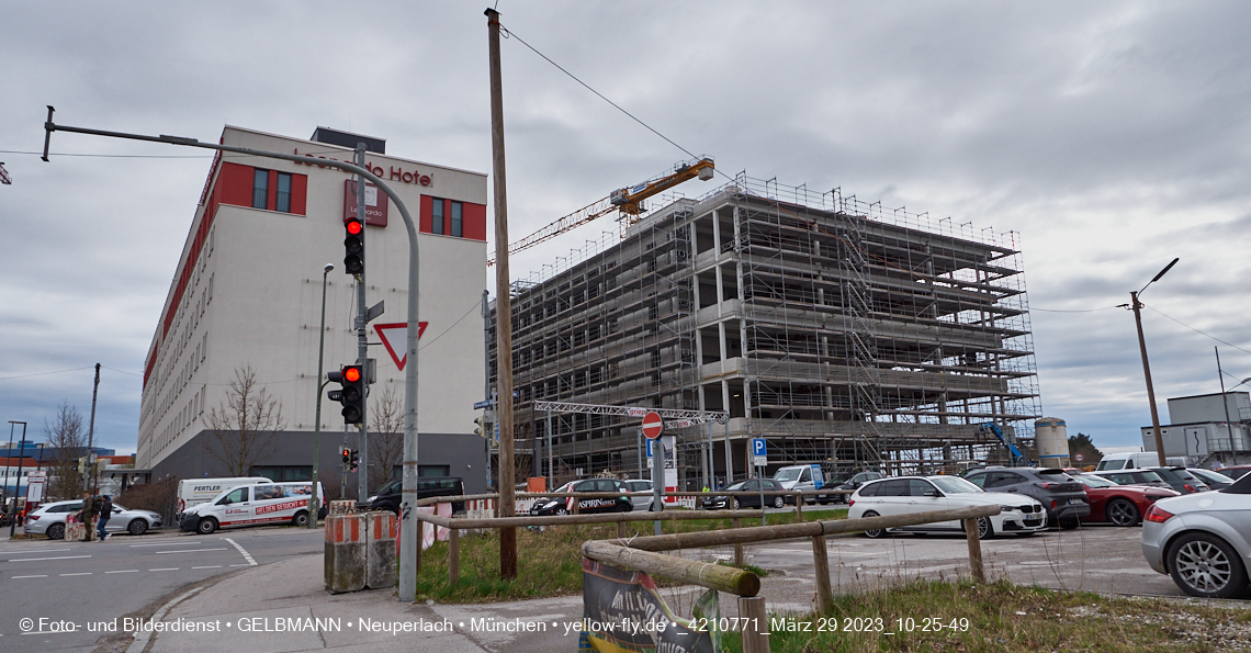 29.03.2023 - Baustelle REVO und Umgebung in Neuperlach